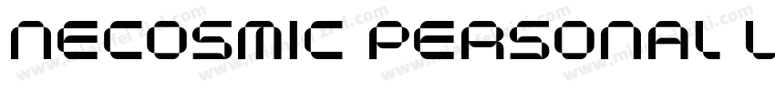 Necosmic Personal Use字体转换